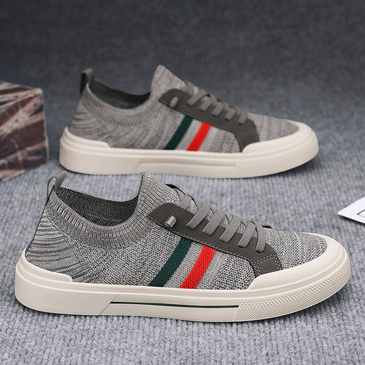 Breathable Thin Knitted Mesh Men's Casual Sneakers - D&A