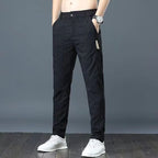 Men's Straight Breathable Quick-drying Fashion Brand All-matching Sports Trousers Black - D&A