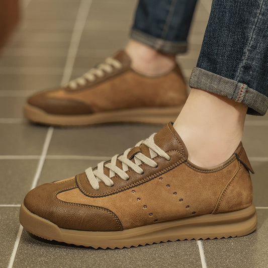 Platform Leather Men's Casual Shoes - D&A