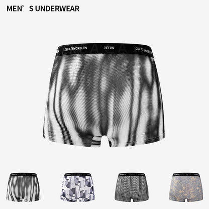 Men's Underwear Plus-sized Skin-friendly Four-corner Us Size Plus Size Breathable - D&A