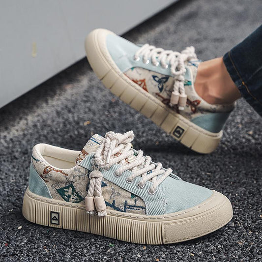 Trendy Wild Four Seasons Canvas Sneakers - D&A