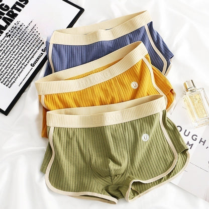 Men's Mid-waist Simple Fashionable Breathable Comfortable Boxers - D&A