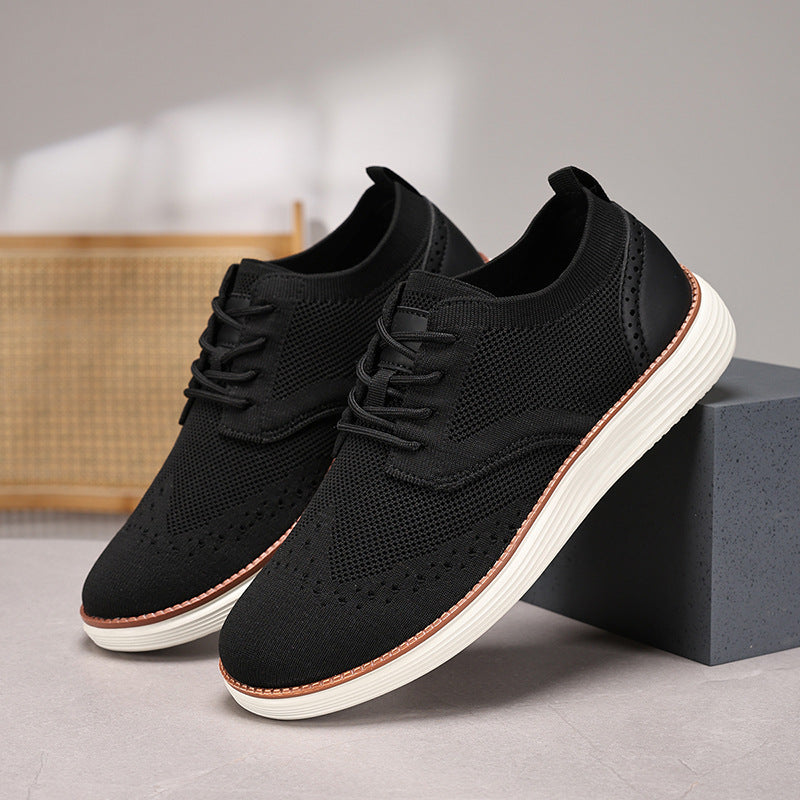 Outdoor Fly Woven Mesh Hiking Versatile Men's Casual Shoes - D&A