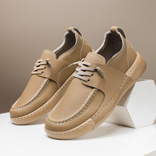All-match Retro British Business Casual Leather Shoes Men - D&A