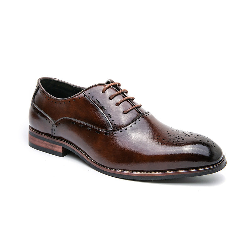 Fashion Men's Business Formal Wear Leather Shoes - D&A