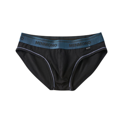 Men's Underwear Low Waist Cotton Tight Sexy Comfortable Breathable Black And Blue - D&A