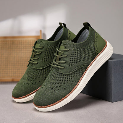Outdoor Fly Woven Mesh Hiking Versatile Men's Casual Shoes - D&A