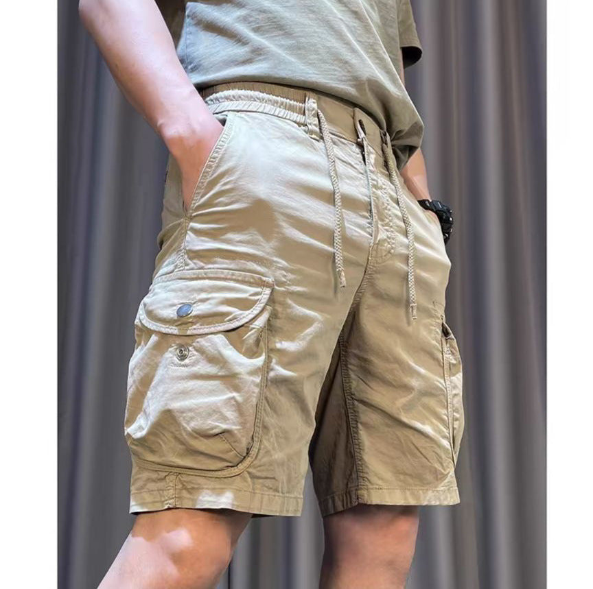 Loose Straight Multi-pocket Casual Overalls Pants - D&A