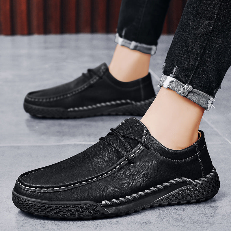 Men's Genuine Leather Casual Versatile Leather Shoes - D&A