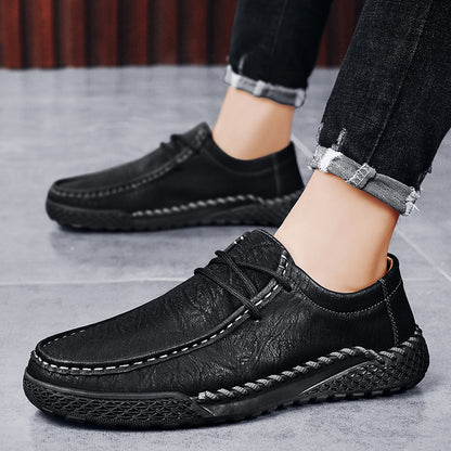 Men's Genuine Leather Casual Versatile Leather Shoes - D&A