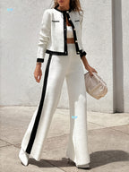 New Elegant Style Round Neck Long-sleeve Suit - D&A