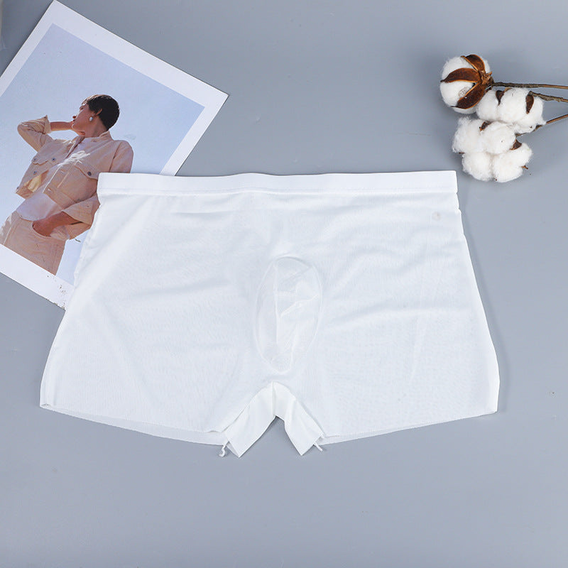 Men's Ultra-thin Seamless Boxers White - D&A
