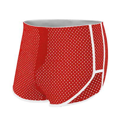 Men's Boxers Ice Silk Underwear Teenagers Red - D&A