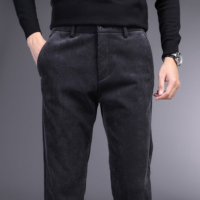 British Retro Middle-aged And Elderly Striped Pants - D&A