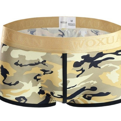 Men's Classic Camouflage Series Silky High Elastic Fashion Boxer Briefs - D&A