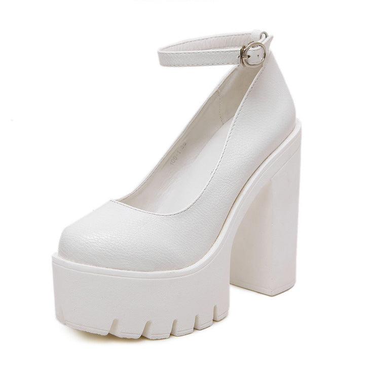 European And American Fashion Buckle Women's Shoes - D&A
