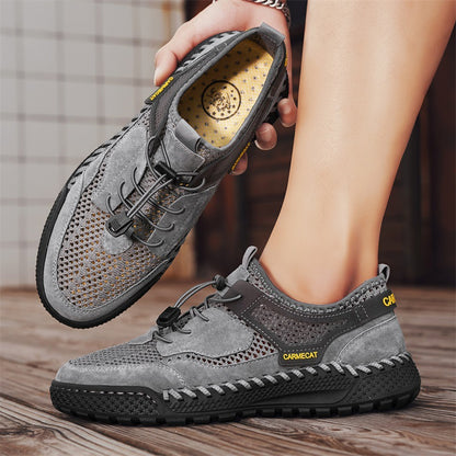 Hand-stitched All-match Breathable Comfortable Genuine - D&A