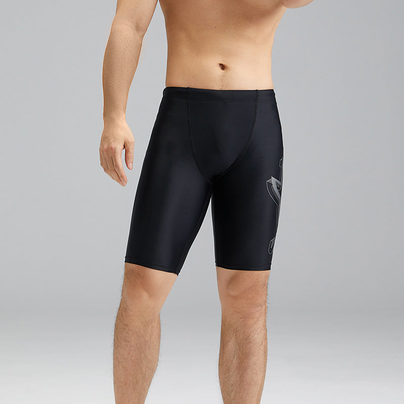 Adult Tight Breathable Nylon Men's Swimming Trunks - D&A