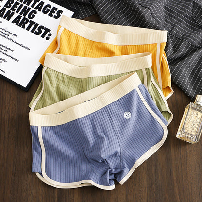 Men's Mid-waist Simple Fashionable Breathable Comfortable Boxers - D&A