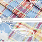 Retro Plaid Overalls Men's Loose Straight Casual Pants - D&A