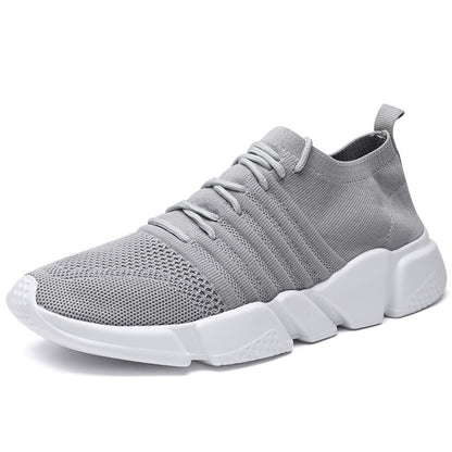 New Lightweight Mesh Surface Running Breathable Casual Shoes Gray - D&A
