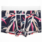 Men's Pocket Underwear Boxer Pure Cotton Digital Printing Soft And Colorfast Exotic Leaves - D&A