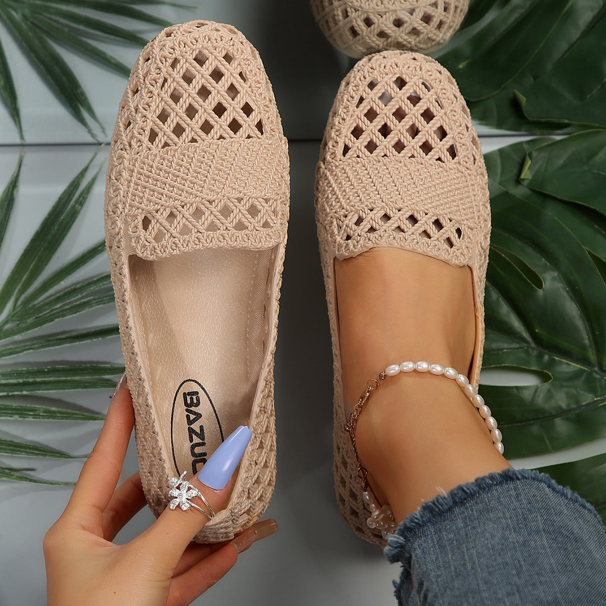 Mesh Breathable Outer Wear Leisure All-matching And Lightweight Women's Pumps - D&A