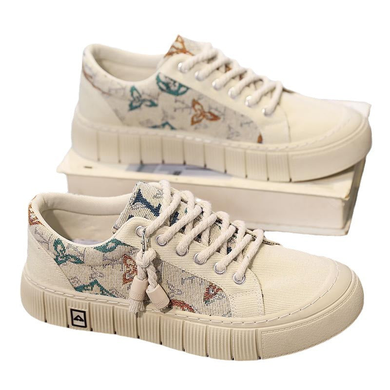 Trendy Wild Four Seasons Canvas Sneakers - D&A