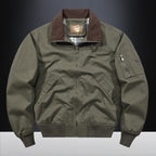 Jacket Baseball Uniform Plus Size New Washed Cotton Flight Jacket - D&A