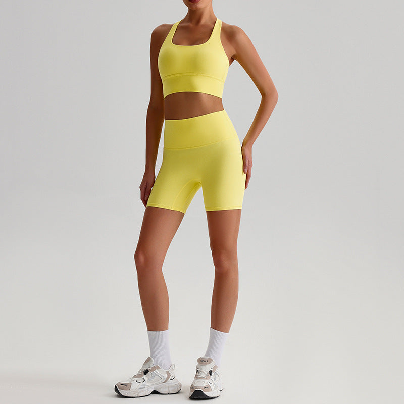 Fashion Sports Fitness Yoga Wear Suit Women 0197 Jasper Yellow Suit - D&A