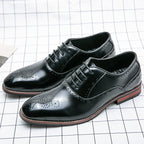 Fashion Men's Business Formal Wear Leather Shoes - D&A