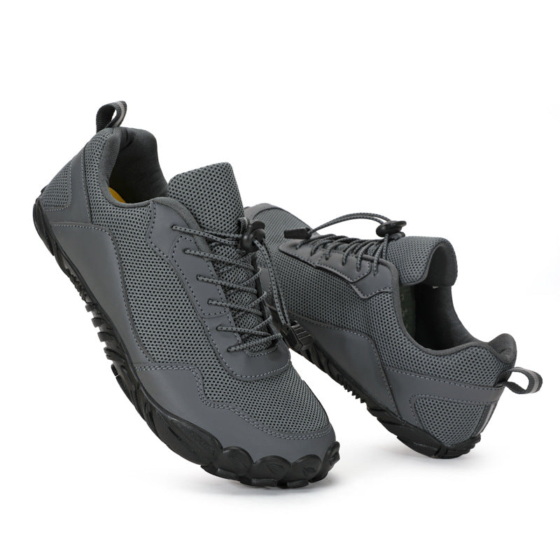Leisure Road Riding Men's Outdoor Mountaineering Sports Training Shoes 6806 Gray - D&A