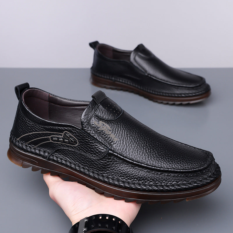 Men's First Layer Cowhide Driving Shoes - D&A