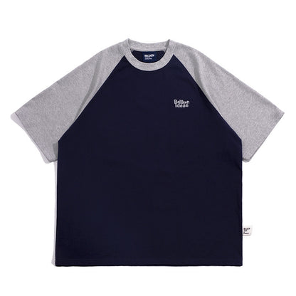 Casual Japanese Junior Raglan Sleeve T-shirt Bottoming Shirt For Men Gray - D&A