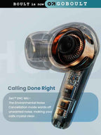 GOBOULT Z40 with Zen ENC Mic, 60H Playtime, Low Latency Gaming, Bluetooth 5.3