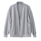 Lazy V-neck Sweatshirt Cardigan Women's Loose Casual Jacket All-matching Drop-shoulder Sleeve - D&A