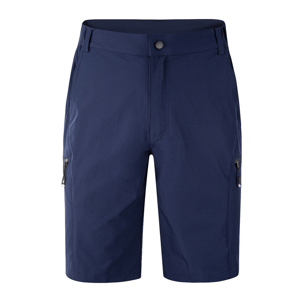Outdoor Quick-dry Casual Stretch Sports Shorts Navy Blue - D&A