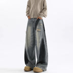 Men's American-style Splash-ink Ripped Machete Jeans - D&A