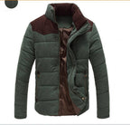 Warm Causal Parkas Male Outerwear Windbreak Jackets Coats Army Green - D&A