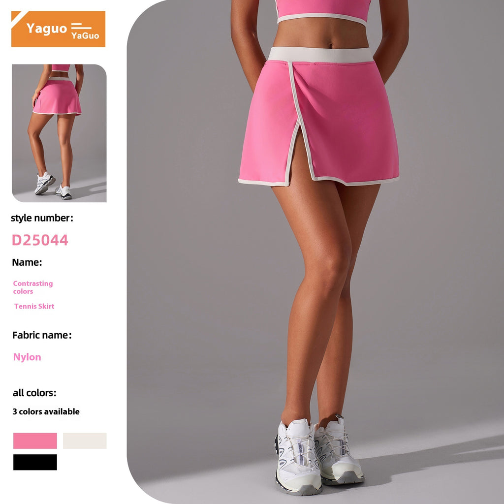 Outdoor Fitness Split A- Line Sports Skirt - D&A