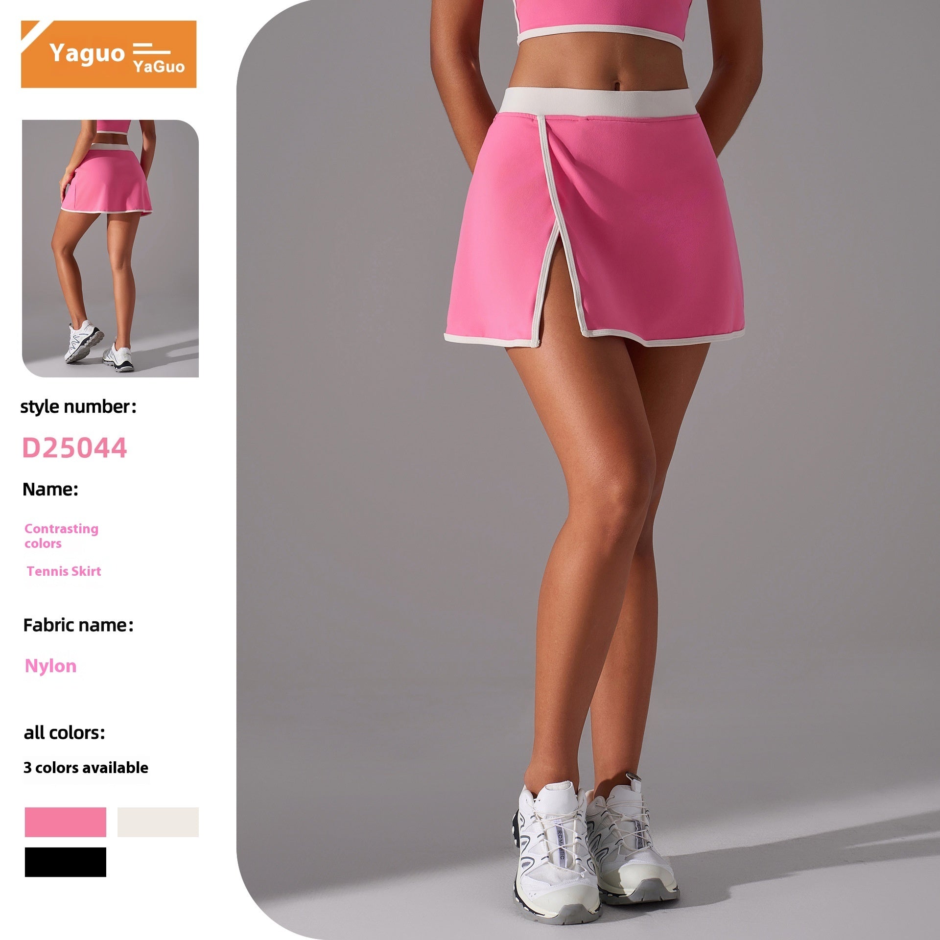Outdoor Fitness Split A- Line Sports Skirt - D&A
