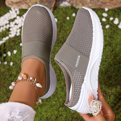 Women's Breathable Casual Shoes For Summer Interior Home Brown - D&A