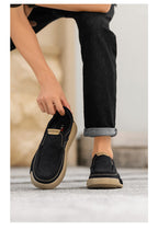 Casual Men's Shoes Lightweight Soft Sole Slip-on Dad Shoes - D&A