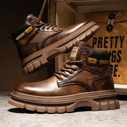 Martin Boots Men Trendy High Top British Working Wear - D&A