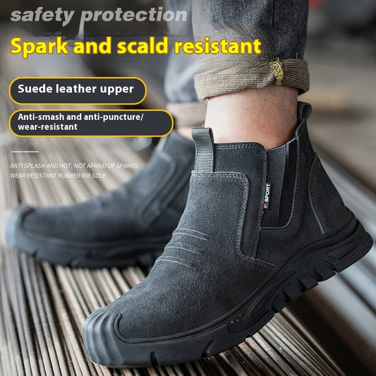Welder Safety Shoes With Male Steel Toe Caps For Anti Smashing And Anti Piercing - D&A