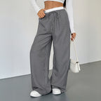 Women's Stitching Striped Casual Trousers - D&A