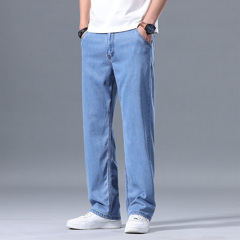 Lyocell Jeans Men's Loose Straight Casual - D&A