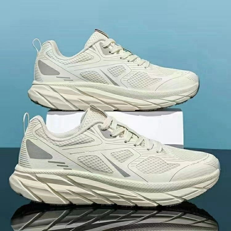 Four Seasons All-match Sneaker Colorful Comfortable Running Shoes Beige - D&A