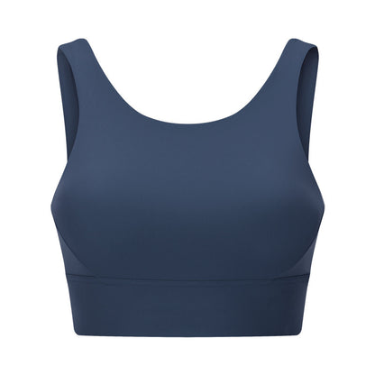 Sports Bra Running Shockproof Sports Beauty Back Bra Blue - D&A