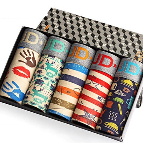 Men's Cotton Printed Breathable Boxers - D&A